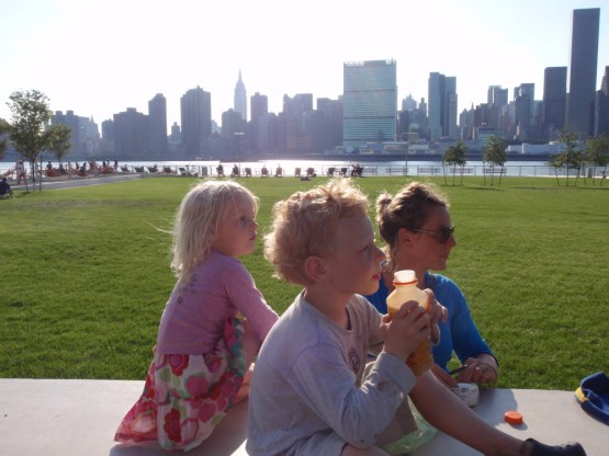 Long Island City - not a bad place for soccer, frisbee and lunch