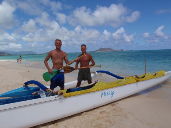 The band on the outrigger