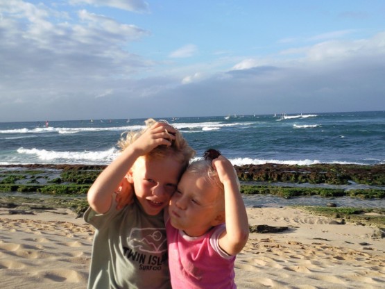 Lychees on the head at Hookipa