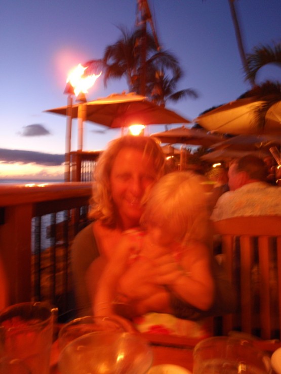 sunset cocktails and fish at Kimo's in Lahaina