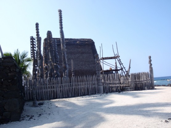 temple with statues