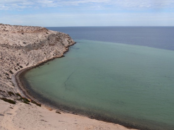 The bay below Eagle Bluff