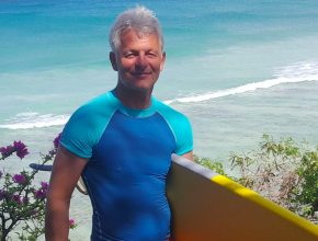 2016 barbados Gerry surfing